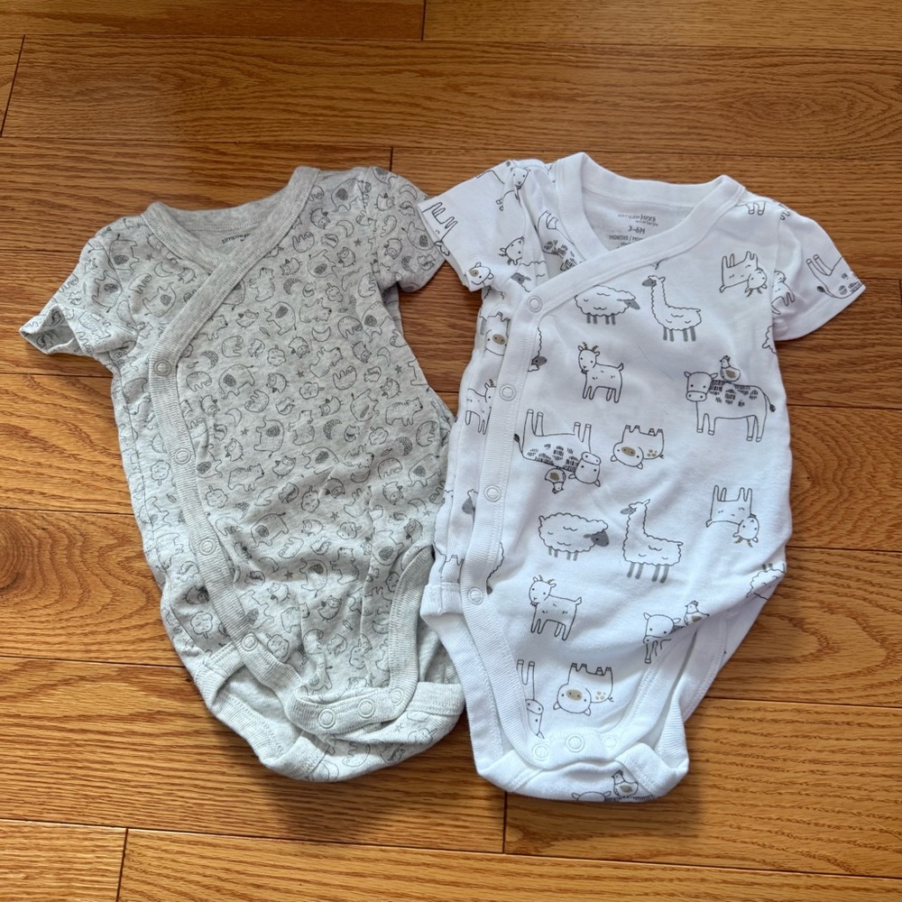 Carters Gender Neutral Baby Wrap Over Onesies